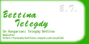 bettina telegdy business card